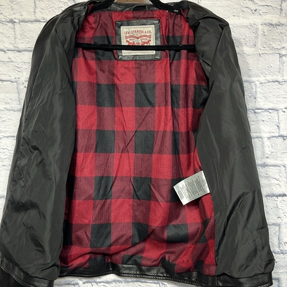 Levi's Men's Faux Leather Motorcycle Jacket - Picture 7 of 9